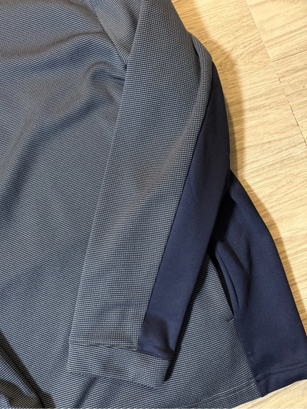 Quarter-Zip Men's Pullover - Slate Gray & Navy